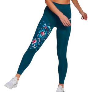 Adidas primegreen high rise floral leggings size small